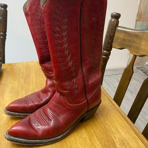 Size 5 1/2 Red Cowgirl Boots